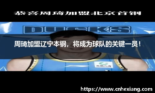 周琦加盟辽宁本钢，将成为球队的关键一员！