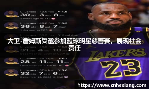大卫-詹姆斯受邀参加篮球明星慈善赛，展现社会责任