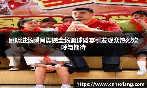 姚明进场瞬间震撼全场篮球盛宴引发观众热烈欢呼与期待