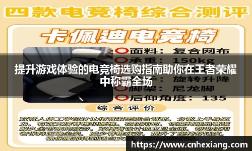 提升游戏体验的电竞椅选购指南助你在王者荣耀中称霸全场